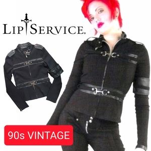 𝗟𝗜𝗣 𝗦𝗘𝗥𝗩𝗜𝗖𝗘 90s Vintage Jacket